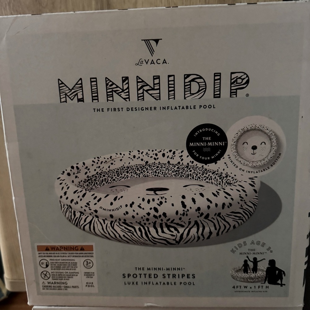 MINNIDIP Spotted Stripes Limited Edition Inflatable Kids Pool